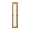 Hubbardton Forge Soft Gold Seeded Clear Glass (Ii) Ethos Large Led Sconce