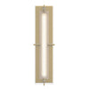 Hubbardton Forge Modern Brass Seeded Clear Glass (Ii) Ethos Large Led Sconce