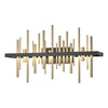 Hubbardton Forge Black Soft Gold Cityscape Led Sconce