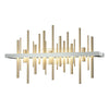 Hubbardton Forge Vintage Platinum Soft Gold Cityscape Led Sconce