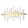 Hubbardton Forge Modern Brass Vintage Platinum Cityscape Led Sconce