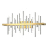 Hubbardton Forge Modern Brass Sterling Cityscape Led Sconce