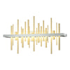 Hubbardton Forge Vintage Platinum Modern Brass Cityscape Led Sconce