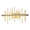 Hubbardton Forge Soft Gold Modern Brass Cityscape Led Sconce