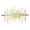 Hubbardton Forge Sterling Modern Brass Cityscape Led Sconce