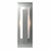 Hubbardton Forge Vintage Platinum Opal Glass (Gg) Forged Vertical Bar Sconce - Steel Backplate