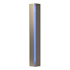 Hubbardton Forge Soft Gold Blue Glass (Ee) Gallery Small Sconce