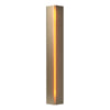 Hubbardton Forge Soft Gold Amber Glass (Ff) Gallery Small Sconce