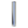 Hubbardton Forge Sterling Blue Glass (Ee) Gallery Small Sconce