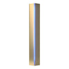 Hubbardton Forge Modern Brass Blue Glass (Ee) Gallery Small Sconce