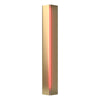 Hubbardton Forge Modern Brass Red Glass (Rr) Gallery Small Sconce