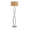 Hubbardton Forge Vintage Platinum Doeskin Suede Shade (Sb) Almost Infinity Floor Lamp