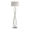 Hubbardton Forge Vintage Platinum Flax Shade (Se) Almost Infinity Floor Lamp