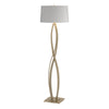 Hubbardton Forge Soft Gold Light Grey Shade (Sj) Almost Infinity Floor Lamp