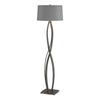 Hubbardton Forge Natural Iron Medium Grey Shade (Sl) Almost Infinity Floor Lamp