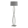 Hubbardton Forge Vintage Platinum Medium Grey Shade (Sl) Almost Infinity Floor Lamp