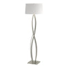 Hubbardton Forge Sterling Natural Anna Shade (Sf) Almost Infinity Floor Lamp