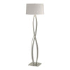 Hubbardton Forge Sterling Flax Shade (Se) Almost Infinity Floor Lamp