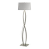 Hubbardton Forge Sterling Light Grey Shade (Sj) Almost Infinity Floor Lamp