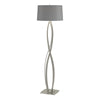 Hubbardton Forge Sterling Medium Grey Shade (Sl) Almost Infinity Floor Lamp