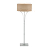 Hubbardton Forge Vintage Platinum Doeskin Suede Shade (Sb) Contemporary Formae Floor Lamp