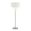 Hubbardton Forge Vintage Platinum Natural Anna Shade (Sf) Contemporary Formae Floor Lamp