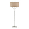 Hubbardton Forge Sterling Doeskin Suede Shade (Sb) Contemporary Formae Floor Lamp