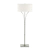 Hubbardton Forge Sterling Natural Anna Shade (Sf) Contemporary Formae Floor Lamp