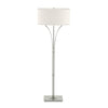 Hubbardton Forge Sterling Flax Shade (Se) Contemporary Formae Floor Lamp