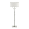 Hubbardton Forge Sterling Light Grey Shade (Sj) Contemporary Formae Floor Lamp