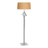 Hubbardton Forge Vintage Platinum Doeskin Suede Shade (Sb) Antasia Floor Lamp