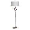 Hubbardton Forge Natural Iron Light Grey Shade (Sj) Antasia Floor Lamp