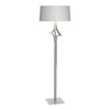 Hubbardton Forge Vintage Platinum Light Grey Shade (Sj) Antasia Floor Lamp