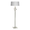 Hubbardton Forge Sterling Light Grey Shade (Sj) Antasia Floor Lamp