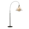 Hubbardton Forge Dark Smoke Spun Frost (Sh) Mobius Arc Floor Lamp