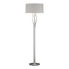 Hubbardton Forge Vintage Platinum Flax Shade (Se) Brindille Floor Lamp