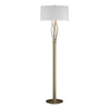 Hubbardton Forge Soft Gold Natural Anna Shade (Sf) Brindille Floor Lamp