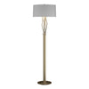 Hubbardton Forge Soft Gold Light Grey Shade (Sj) Brindille Floor Lamp