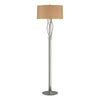 Hubbardton Forge Sterling Doeskin Suede Shade (Sb) Brindille Floor Lamp