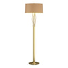 Hubbardton Forge Modern Brass Doeskin Suede Shade (Sb) Brindille Floor Lamp