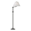 Hubbardton Forge Natural Iron Natural Anna Shade (Sf) Twist Basket Swing Arm Floor Lamp