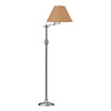 Hubbardton Forge Sterling Doeskin Suede Shade (Sb) Twist Basket Swing Arm Floor Lamp