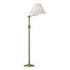 Hubbardton Forge Modern Brass Natural Anna Shade (Sf) Twist Basket Swing Arm Floor Lamp