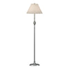 Hubbardton Forge Vintage Platinum Natural Linen Shade (Sa) Twist Basket Floor Lamp