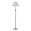 Hubbardton Forge Vintage Platinum Light Grey Shade (Sj) Twist Basket Floor Lamp