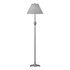 Hubbardton Forge Vintage Platinum Medium Grey Shade (Sl) Twist Basket Floor Lamp