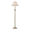 Hubbardton Forge Modern Brass Natural Linen Shade (Sa) Twist Basket Floor Lamp