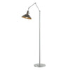 Hubbardton Forge Vintage Platinum Dark Smoke Henry Floor Lamp