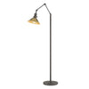 Hubbardton Forge Natural Iron Modern Brass Henry Floor Lamp