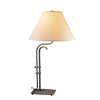 Hubbardton Forge Natural Iron Natural Linen Shade (Sa) Metamorphic Table Lamp